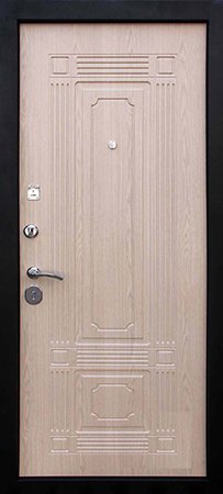Металлическая дверь Мадрид (Венге/Беленый Дуб) Внутренняя сторона