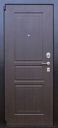 Металлическая дверь 4 Уют (ясень белый) Внешняя сторона
