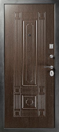 Металлическая дверь Мадрид (Венге/Венге) Внутренняя сторона