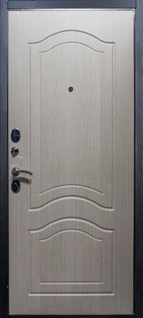 Металлическая дверь 12 Премиум (дуб беленый) Внутренняя сторона