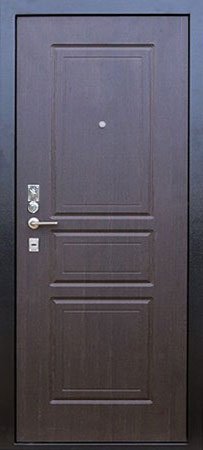 Металлическая дверь 4 Уют (венге) Внутренняя сторона