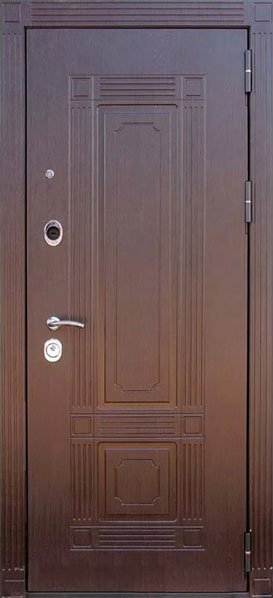 Металлическая дверь Мадрид (Форте) ЛЮКС (Венге/Беленый Дуб)