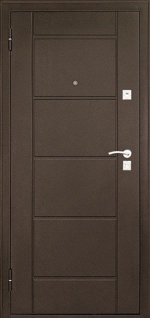 Металлическая дверь 73 (орех)