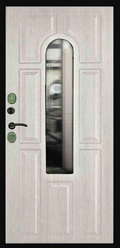 Металлическая дверь Лион (грецкий орех/альберо) Внутренняя сторона