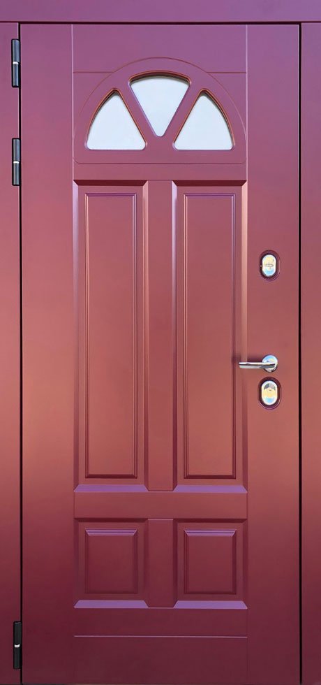 Металлическая дверь Барселона (винно-красная)